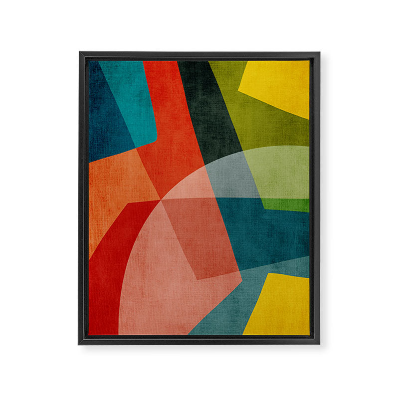 Abstract Modern Colorful Original Art Framed Canvas Print Gallery Image 6