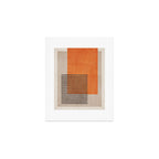 Beige Orange Geometric Abstract Minimalist Art Art Print Gallery Image 1