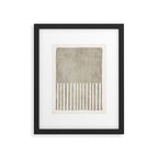 Beige White Minimalism 001 Framed Art Print Gallery Image 5