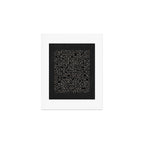 Black and White Geometric Abstract Artwork Art Print Gallery Image 1
