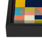 Bright Colorful Geometric Modern Vibrant Art Framed Canvas Print Gallery Image 3