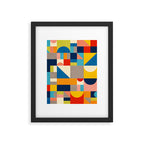Bright Colorful Geometric Modern Vibrant Art Framed Art Print Gallery Image 5