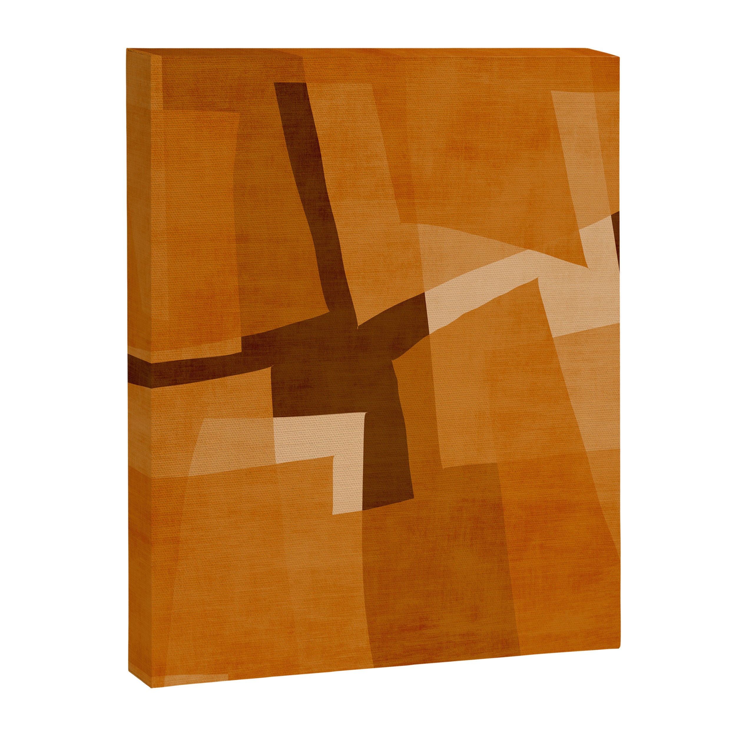Burnt Orange Abstract Shapes Canvas Print Gallery Image 8