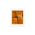 Burnt Orange Abstract Shapes Art Print Gallery Image 1