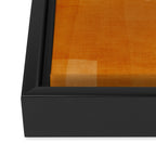 Burnt Orange Abstract Shapes Framed Canvas Print Gallery Image 3
