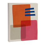 Chloe Pink Orange Blue Beige Canvas Print Gallery Image 6