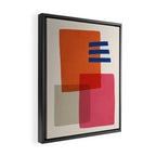 Chloe Pink Orange Blue Beige Framed Canvas Print Gallery Image 2