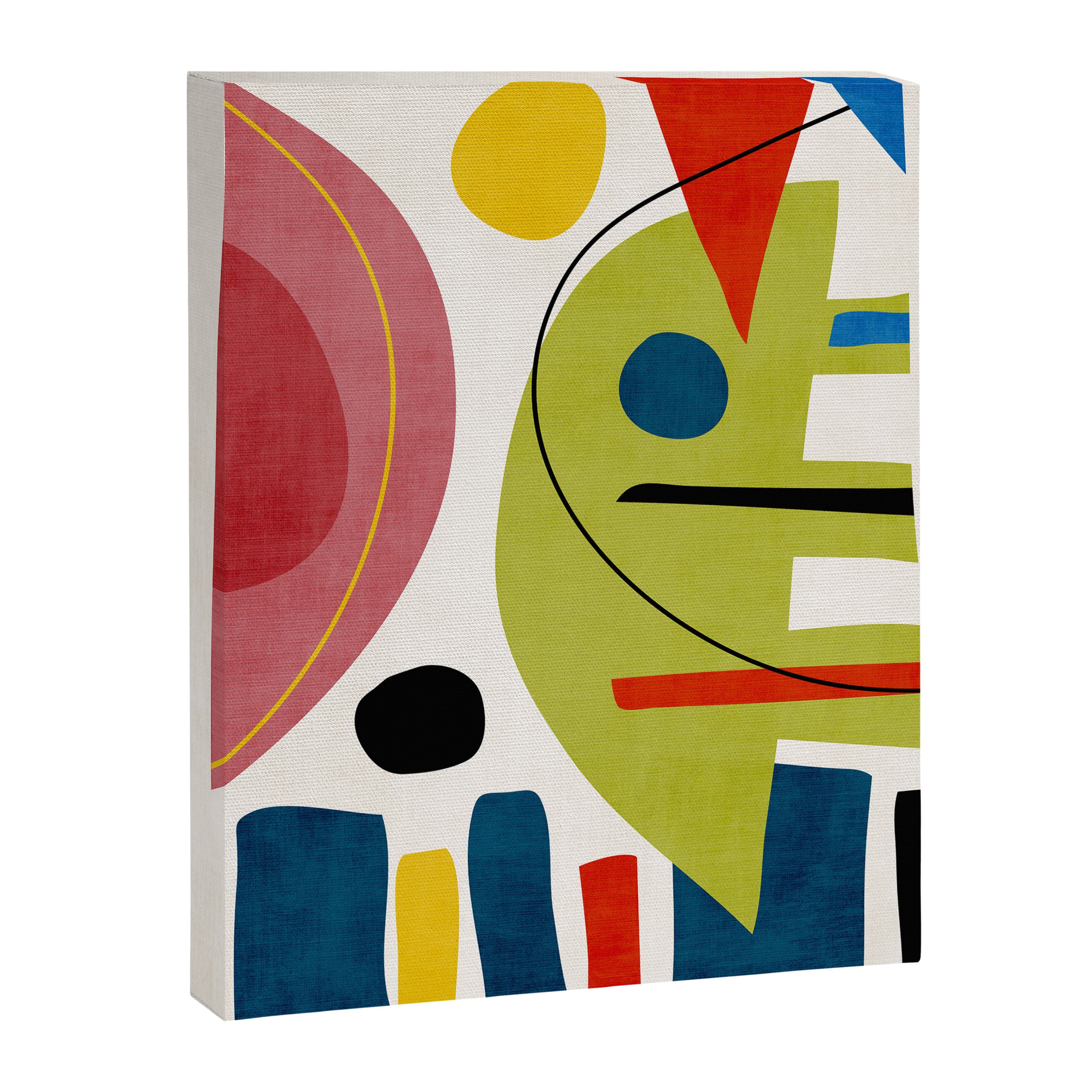 Colorful Bold Abstract Modern Artwork H03 Canvas Print Gallery Image 6
