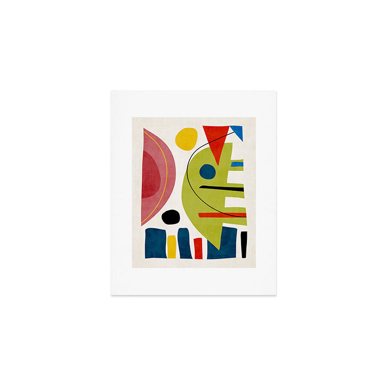 Colorful Bold Abstract Modern Artwork H03 Art Print Gallery Image 1