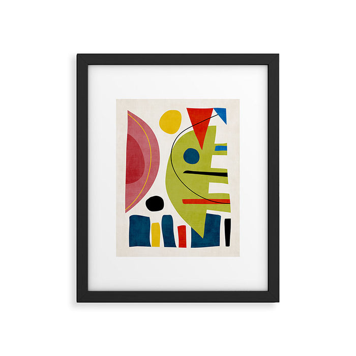 Colorful Bold Abstract Modern Artwork H03 Framed Art Print Gallery Image 1