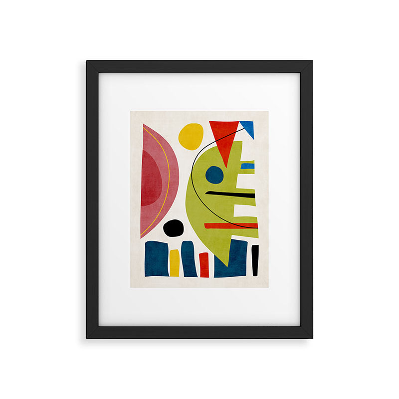 Colorful Bold Abstract Modern Artwork H03 Framed Art Print Gallery Image 5