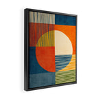 Colorful Bold Geometric Original Artwork Framed Canvas Print Gallery Image 2