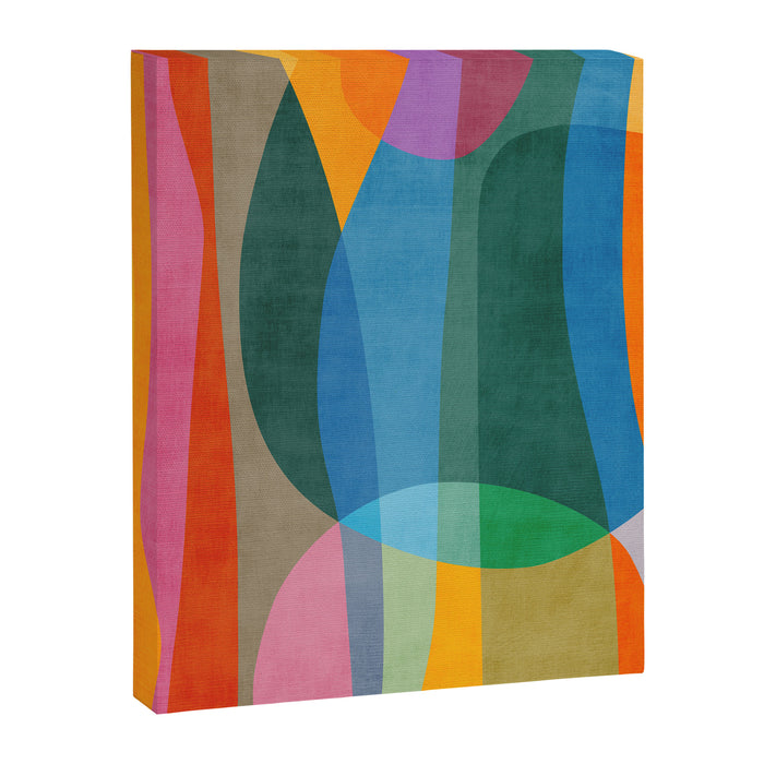 Colorful Bright Vibrant Modern Abstract Artwork Canvas Print Gallery Image 1