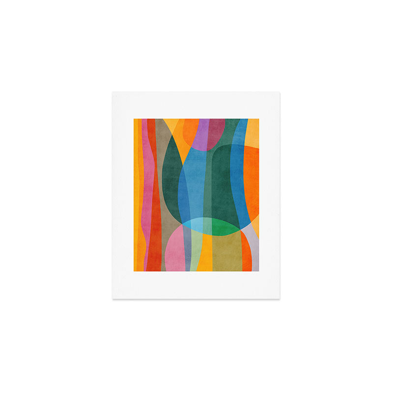 Colorful Bright Vibrant Modern Abstract Artwork Art Print Gallery Image 1