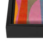 Colorful Bright Vibrant Modern Abstract Artwork Framed Canvas Print Gallery Image 3