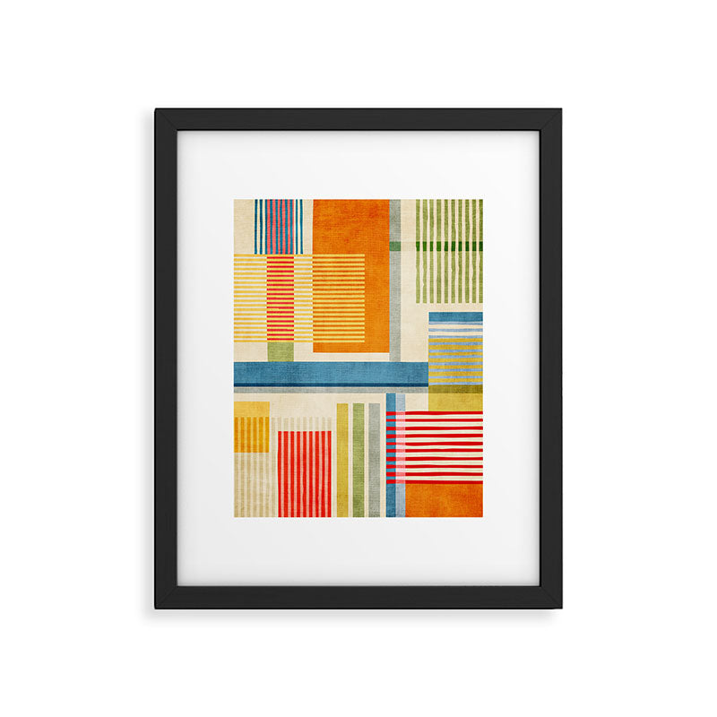 Colorful Geometric Modern Design Art I Framed Art Print Gallery Image 5