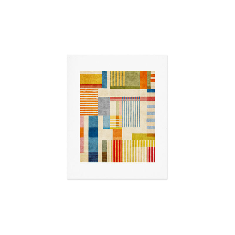 Colorful Geometric Modern Design Art II Art Print Gallery Image 1