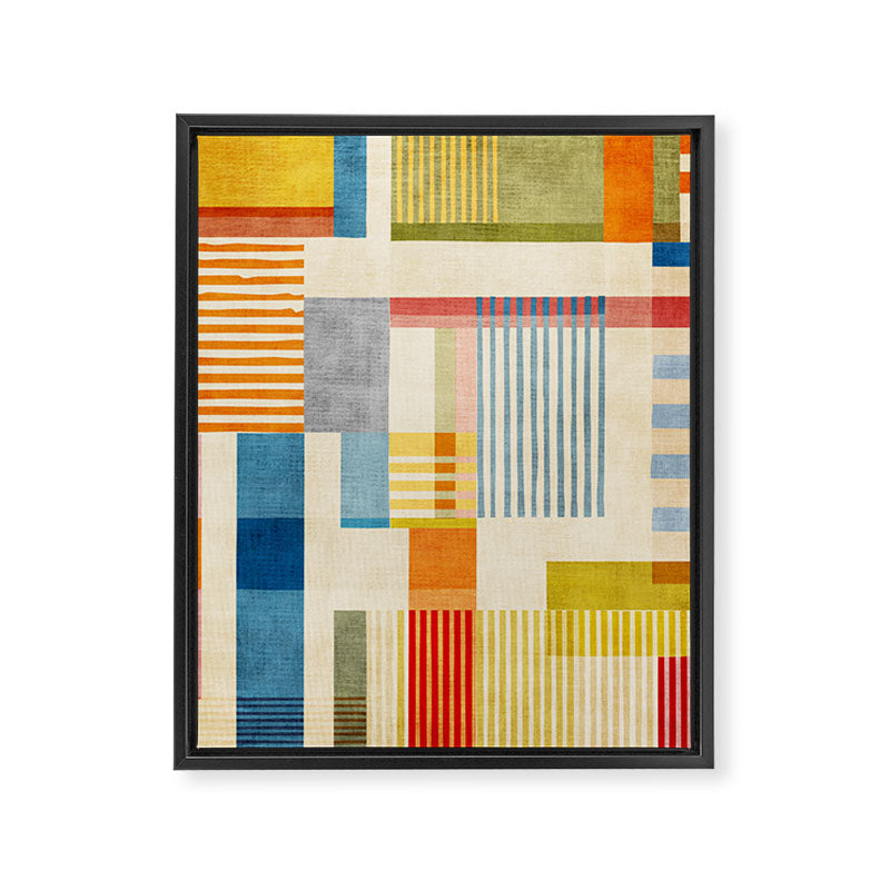 Colorful Geometric Modern Design Art II Framed Canvas Print Gallery Image 6