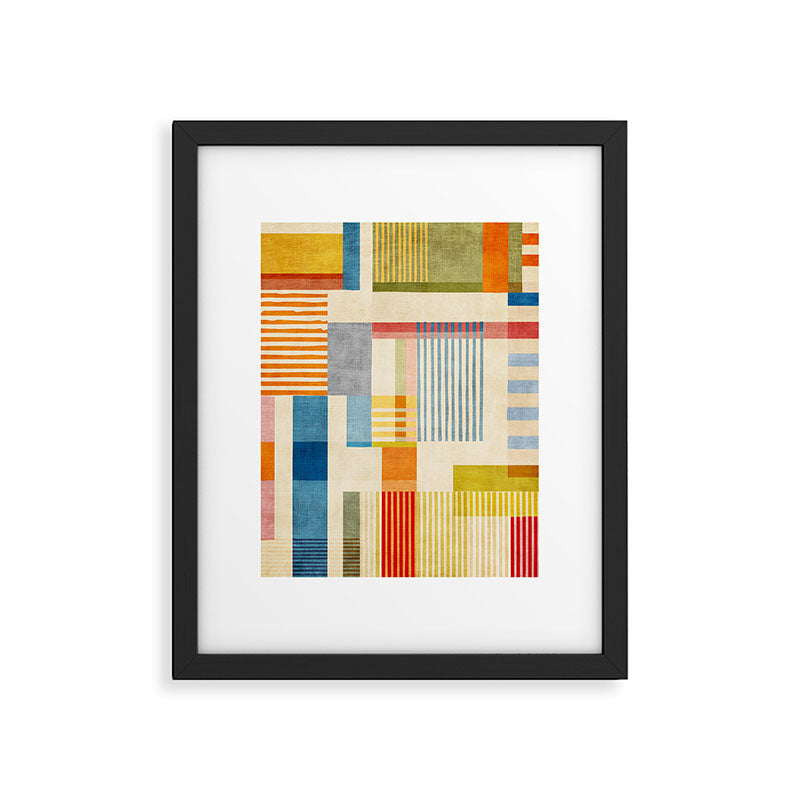 Colorful Geometric Modern Design Art II Framed Art Print Gallery Image 5