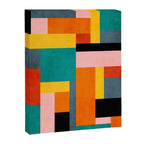 Colorful Geometric Modern Patchwork Design Canvas Print Gallery Image 6