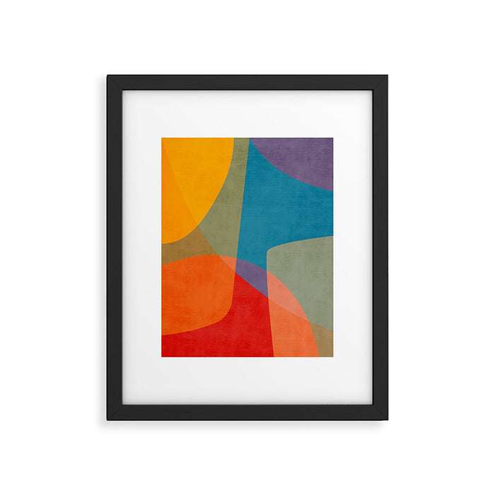 Colorful Modern Abstract Art III Framed Art Print Gallery Image 1