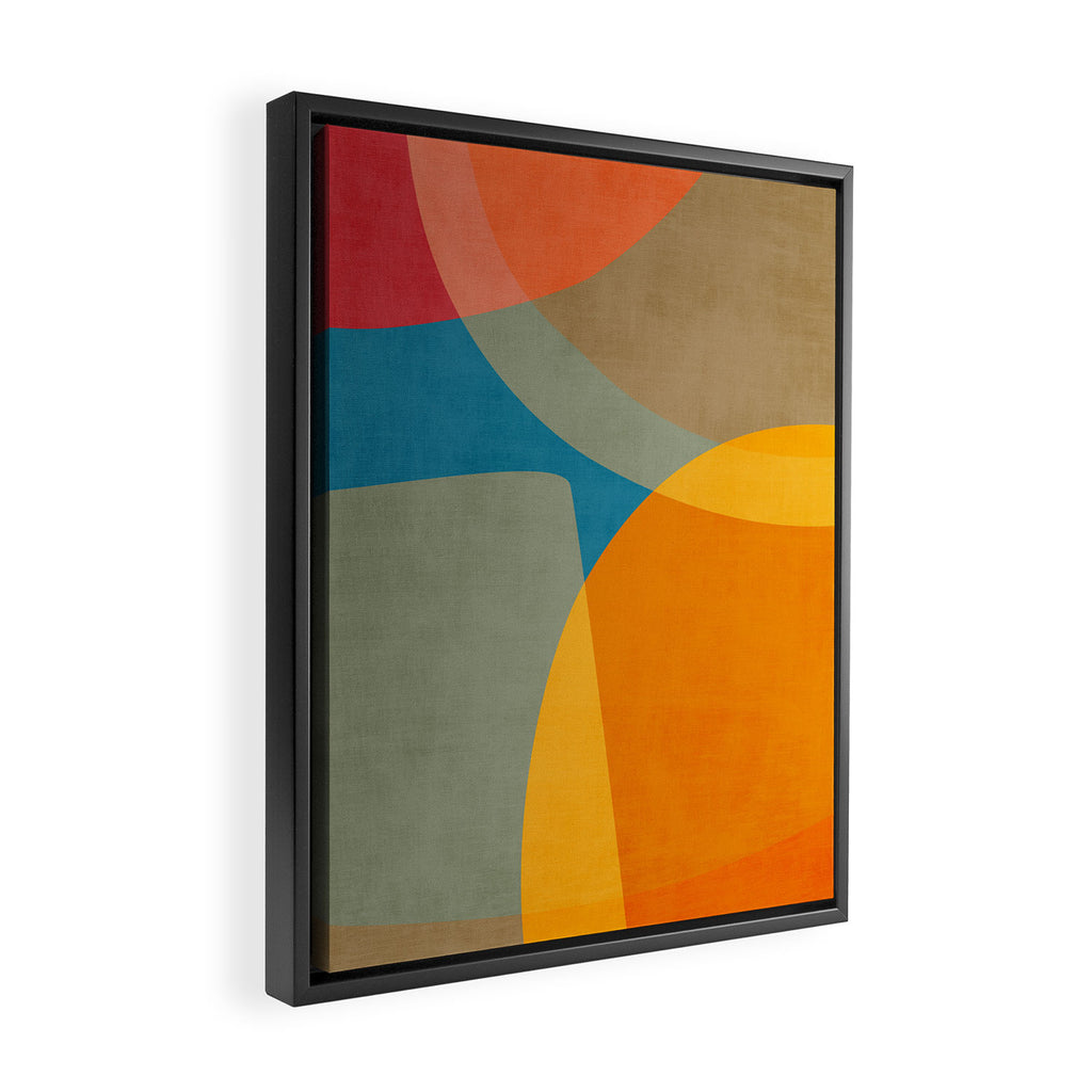Colorful Modern Abstract Art IV Framed Canvas Print Gallery Image 2