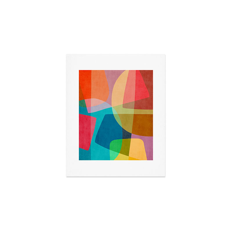 Colorful Modern Abstract Vibrant Colors Art Print Gallery Image 1