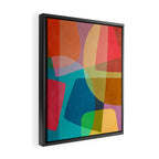 Colorful Modern Abstract Vibrant Colors Framed Canvas Print Gallery Image 2