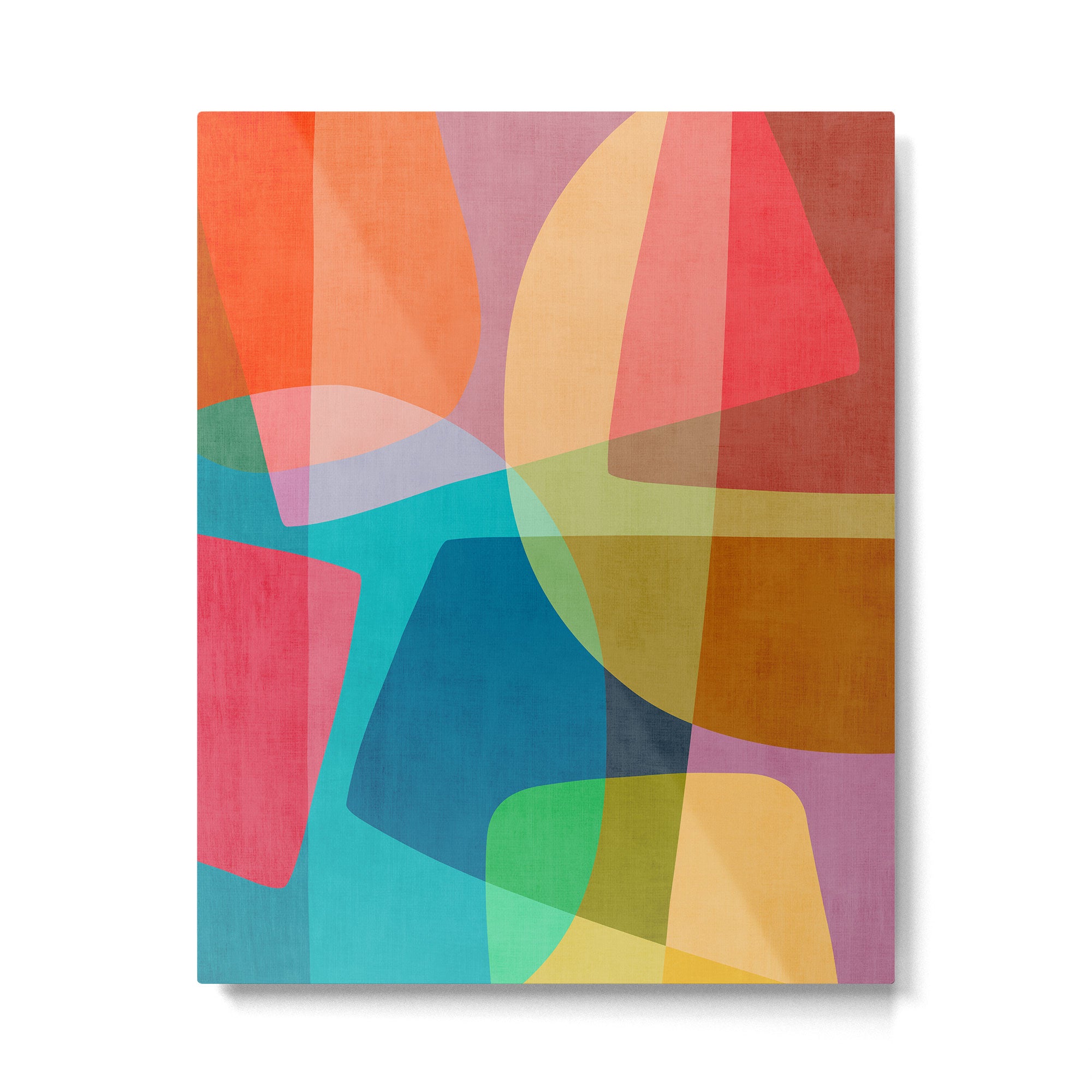 Colorful Modern Abstract Vibrant Colors Metal Print Gallery Image 4