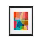 Colorful Modern Abstract Vibrant Colors Framed Art Print Gallery Image 5