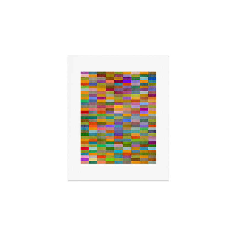 Colorful Mosaic Geometric Klee Tones 02 Art Print Gallery Image 1