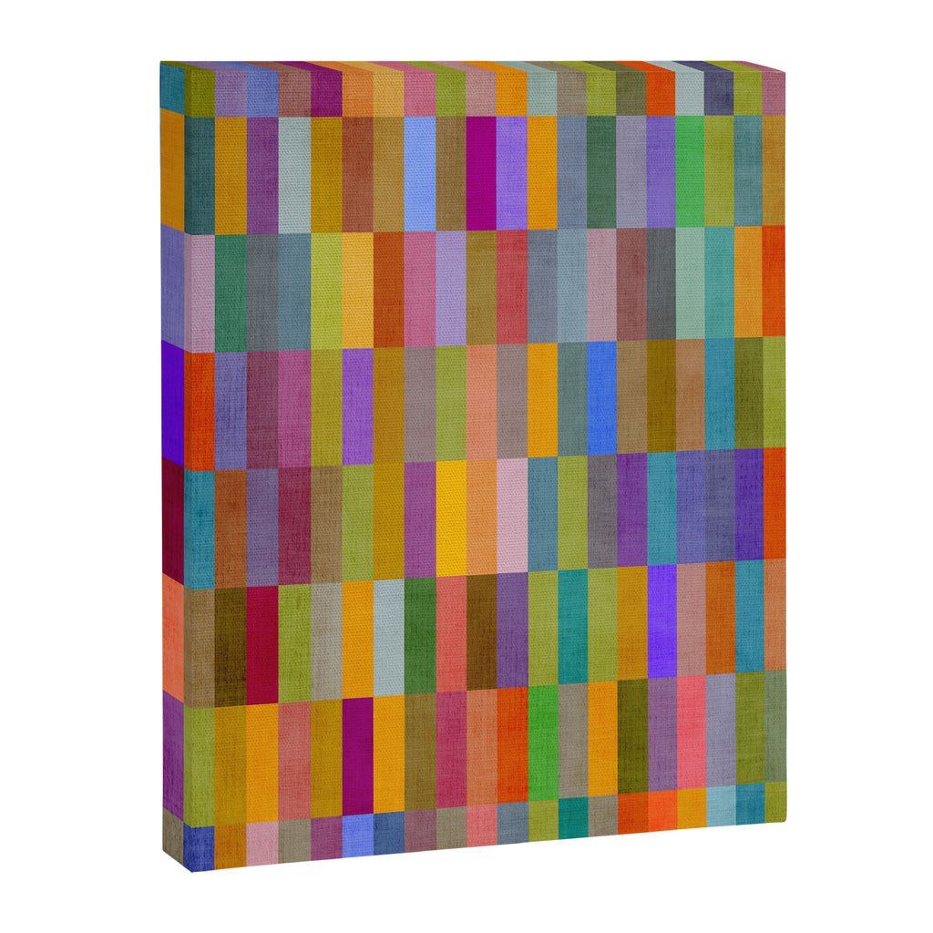Colorful Mosaic Geometric Klee Tones 01 Canvas Print Gallery Image 6
