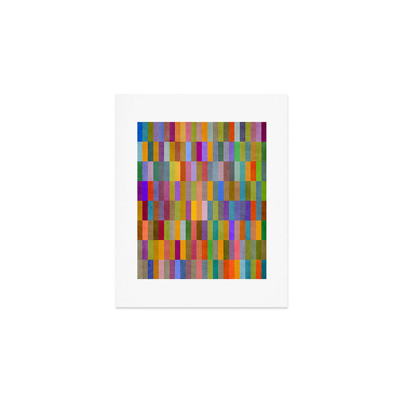 Colorful Mosaic Geometric Klee Tones 01 Art Print Gallery Image 1