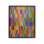 Colorful Mosaic Geometric Klee Tones 01 Framed Canvas Print Gallery Image 6