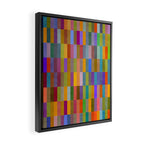 Colorful Mosaic Geometric Klee Tones 01 Framed Canvas Print Gallery Image 2