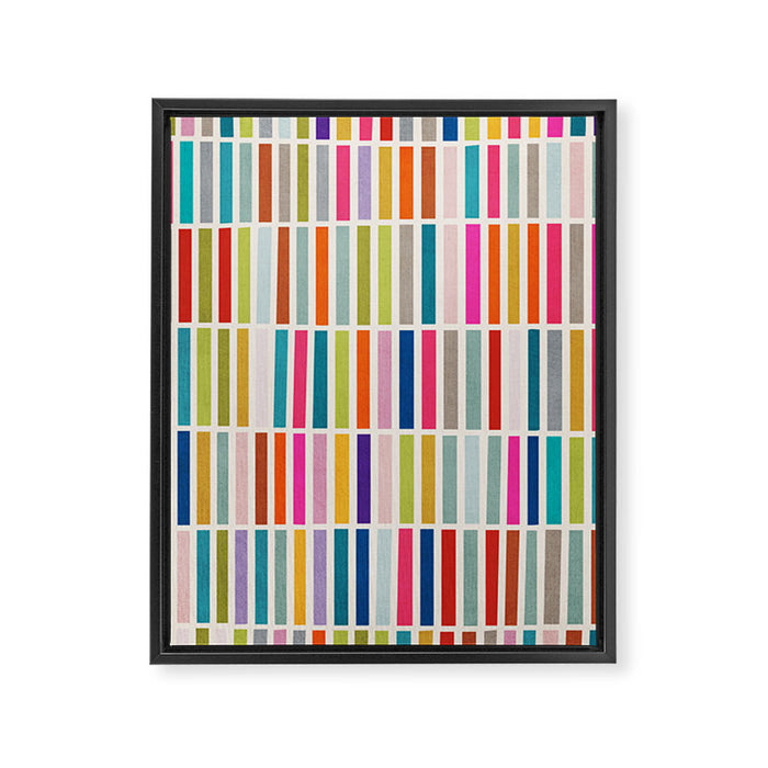 Colorful Mosaic Tiles Artwork Framed Canvas Print Gallery Image 1