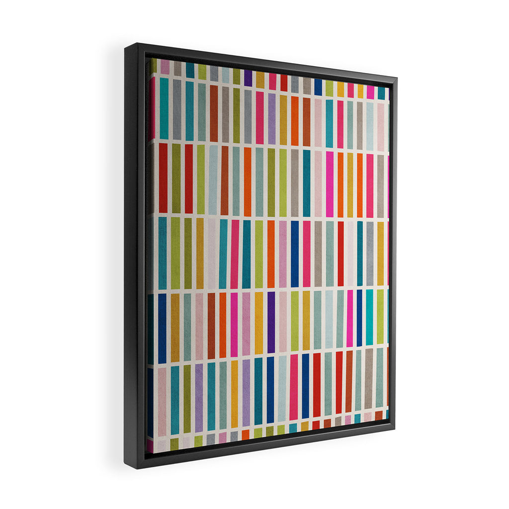 Colorful Mosaic Tiles Artwork Framed Canvas Print Gallery Image 2