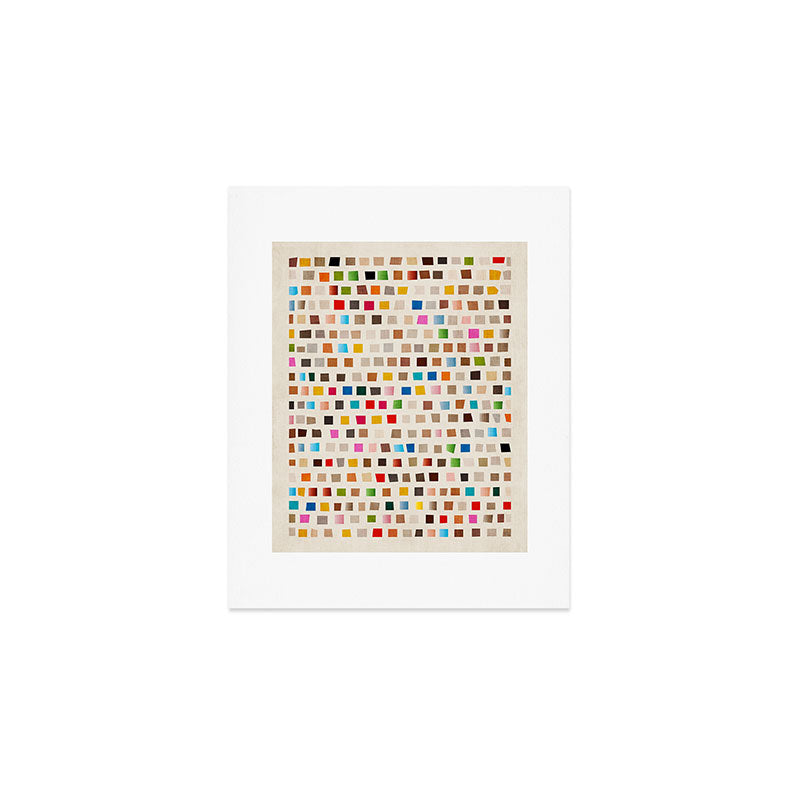 Colorful Mosaic Tiles Modern Artwork Art Print Gallery Image 1