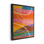 Colorful Shapes Lines Modern Bold Artwork Framed Canvas Print Gallery Image 2