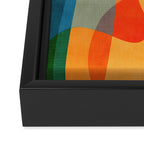 Colorful Vibrant Bright Modern Abstract Artwork Framed Canvas Print Gallery Image 3