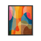 Colorful Vibrant Bright Modern Abstract Artwork Framed Canvas Print Gallery Image 6