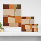 Earth Colors Warm Tones Fall Abstract Art Canvas Print Gallery Image 3