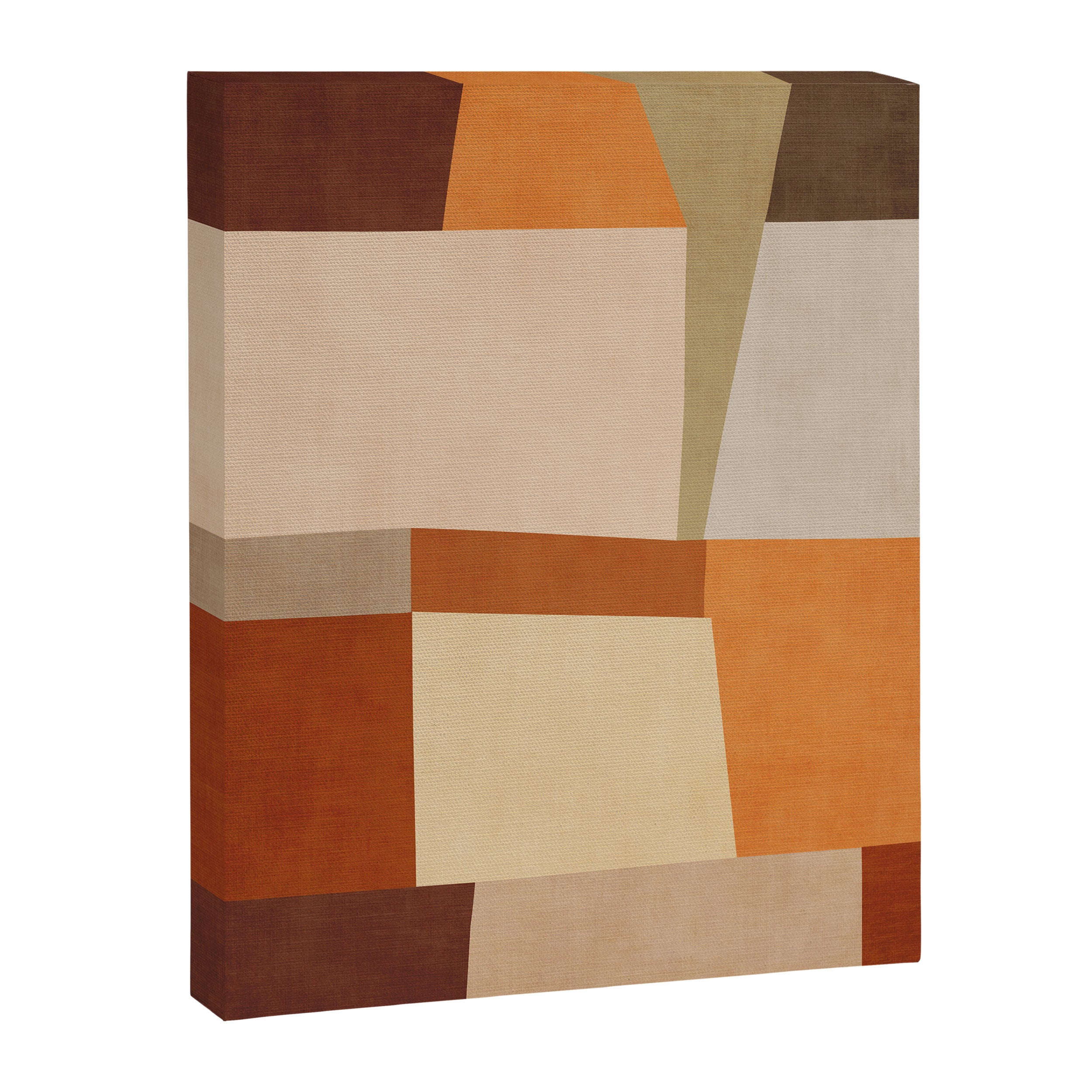 Earth Colors Warm Tones Fall Abstract Art Canvas Print Gallery Image 6