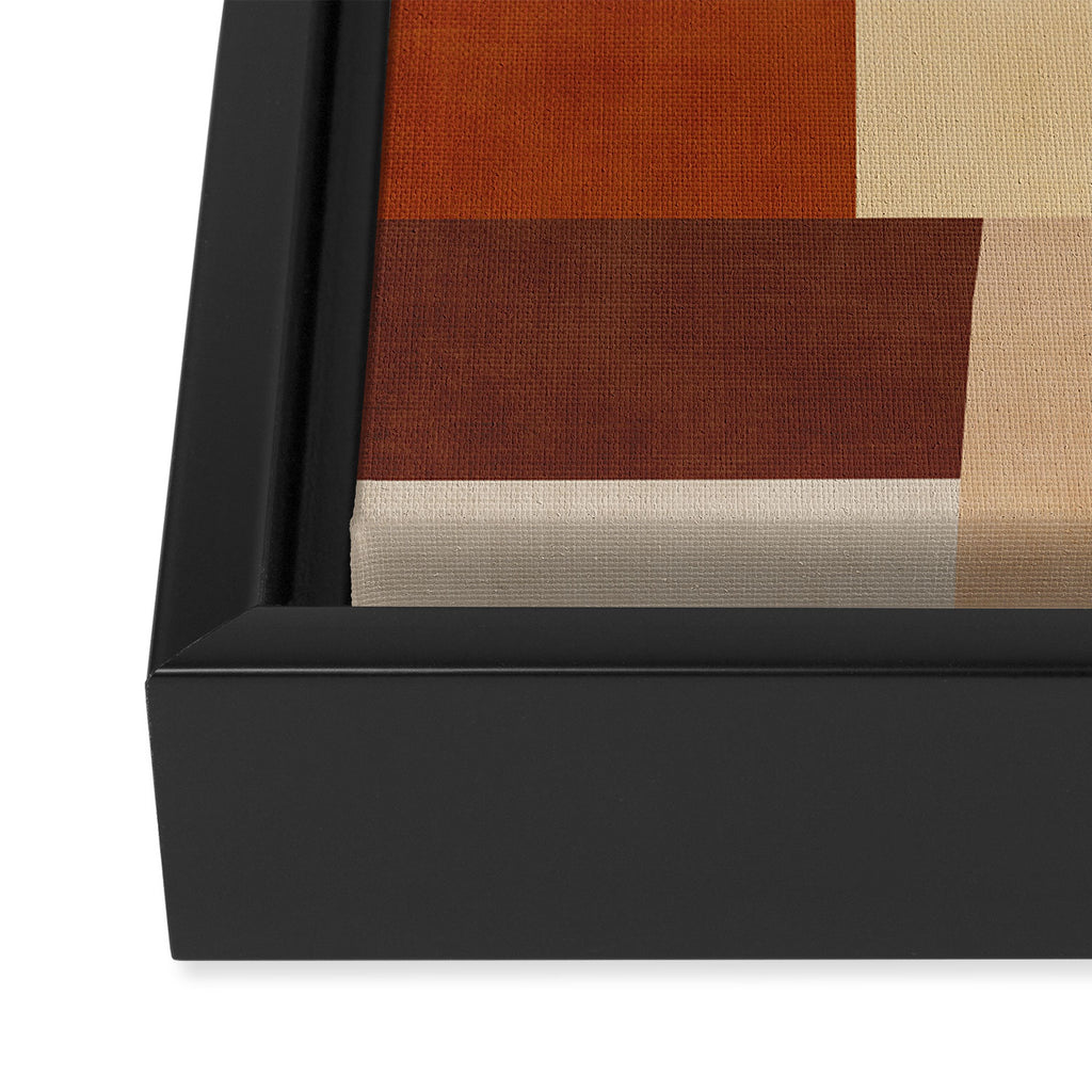 Earth Colors Warm Tones Fall Abstract Art Framed Canvas Print Gallery Image 3
