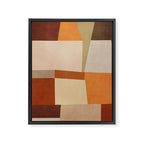 Earth Colors Warm Tones Fall Abstract Art Framed Canvas Print Gallery Image 6