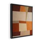Earth Colors Warm Tones Fall Abstract Art Framed Canvas Print Gallery Image 2