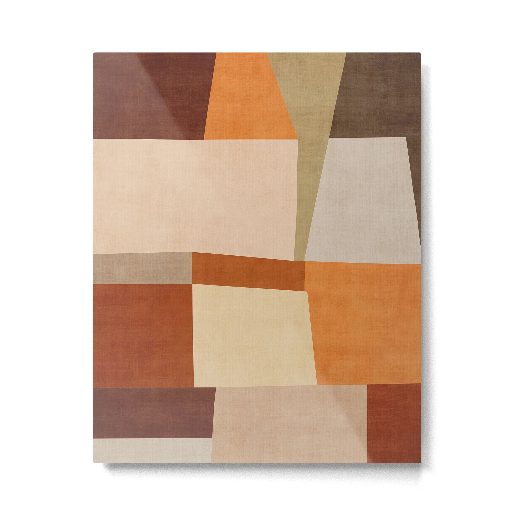 Earth Colors Warm Tones Fall Abstract Art Metal Print Gallery Image 4