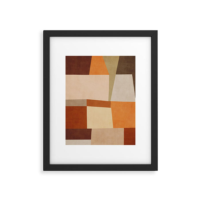 Earth Colors Warm Tones Fall Abstract Art Framed Art Print Gallery Image 1