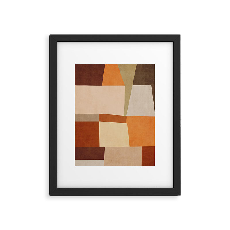 Earth Colors Warm Tones Fall Abstract Art Framed Art Print Gallery Image 5