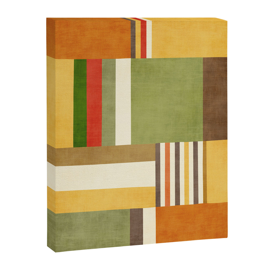 Earth Tones Fall Colors Geometric Artwork Canvas Print Gallery Image 6